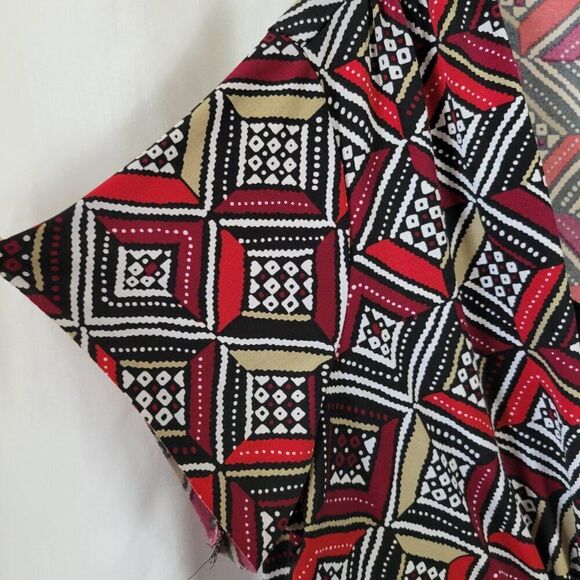 Notations Woman 1X Plus Blouse Retro Y2K mock layer gold hardware silky EUC - Picture 7 of 12